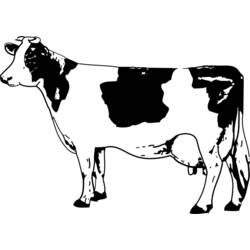 Coloring page: Cow (Animals) #13353 - Free Printable Coloring Pages