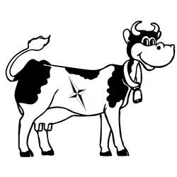 Coloring page: Cow (Animals) #13354 - Free Printable Coloring Pages