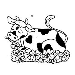 Coloring page: Cow (Animals) #13359 - Free Printable Coloring Pages