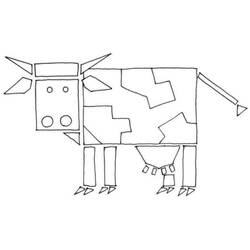 Coloring page: Cow (Animals) #13362 - Free Printable Coloring Pages