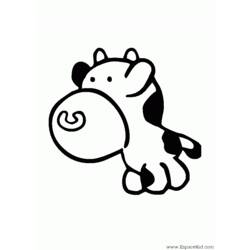Coloring page: Cow (Animals) #13365 - Free Printable Coloring Pages