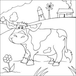 Coloring page: Cow (Animals) #13366 - Free Printable Coloring Pages