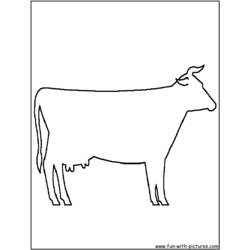 Coloring page: Cow (Animals) #13367 - Free Printable Coloring Pages