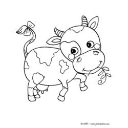 Cow (Animals) coloring page #1375 to print and color