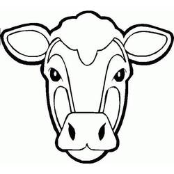Cow (Animals) coloring page #178303 to print and color