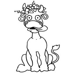 Cow (Animals) coloring page #178308 to print and color