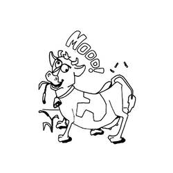 Cow (Animals) coloring page #178315 to print and color