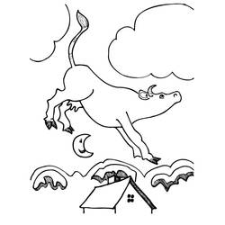Cow (Animals) coloring page #178317 to print and color