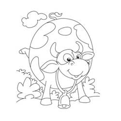 Cow (Animals) coloring page #178322 to print and color