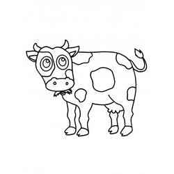 Cow (Animals) coloring page #178325 to print and color