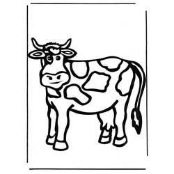 Cow (Animals) coloring page #178326 to print and color