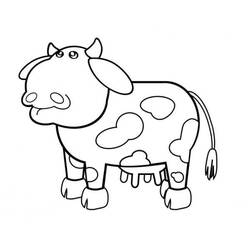 Cow (Animals) coloring page #178327 to print and color