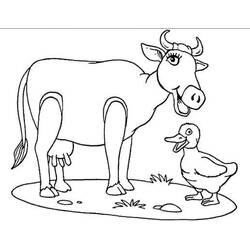 Cow (Animals) coloring page #178328 to print and color