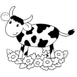 Cow (Animals) coloring page #178330 to print and color