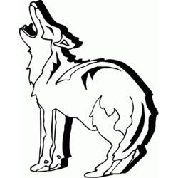 Coloring page: Coyote (Animals) #4505 - Printable coloring pages
