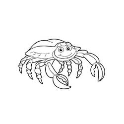 Crab (Animals) coloring page #199402 to print and color