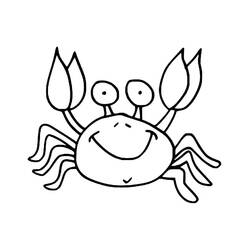 Crab (Animals) coloring page #199438 to print and color