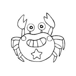 Coloring page: Crab (Animals) #4584 - Printable coloring pages