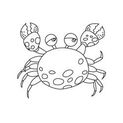 Coloring page: Crab (Animals) #4597 - Printable coloring pages
