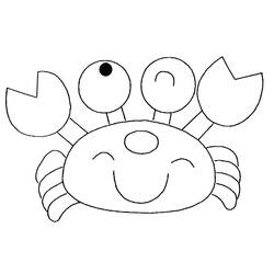 Coloring page: Crab (Animals) #4598 - Free Printable Coloring Pages