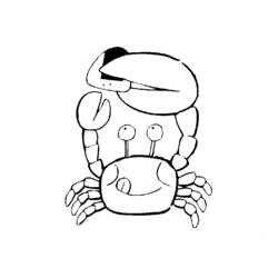 Coloring page: Crab (Animals) #4603 - Free Printable Coloring Pages