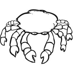 Coloring page: Crab (Animals) #4631 - Printable coloring pages