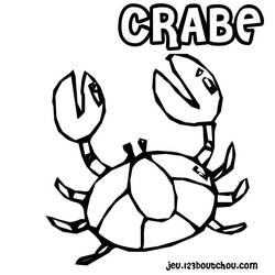 Coloring page: Crab (Animals) #4636 - Free Printable Coloring Pages