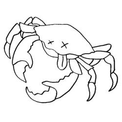 Coloring page: Crab (Animals) #4721 - Free Printable Coloring Pages