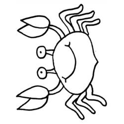 Coloring page: Crab (Animals) #4731 - Free Printable Coloring Pages