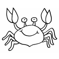 Coloring pages: Crab - Free Printable Coloring Pages