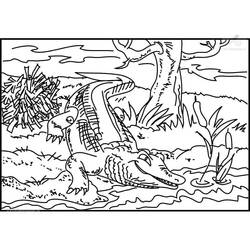 Crocodile (Animals) coloring page #179010 to print and color
