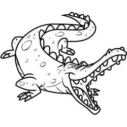 Crocodile (Animals) coloring page #179014 to print and color