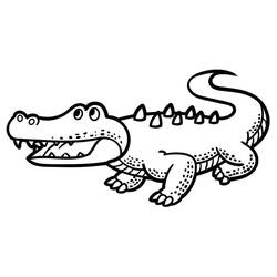 Crocodile (Animals) coloring page #179023 to print and color