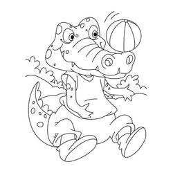 Crocodile (Animals) coloring page #179030 to print and color