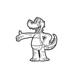 Crocodile (Animals) coloring page #217068 to print and color