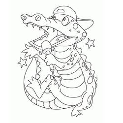 Crocodile (Animals) coloring page #217070 to print and color