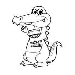Crocodile (Animals) coloring page #217075 to print and color