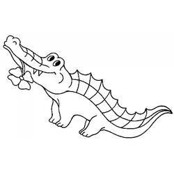 Coloring page: Crocodile (Animals) #4789 - Printable coloring pages