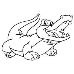 Coloring page: Crocodile (Animals) #4790 - Printable coloring pages