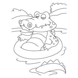 Coloring page: Crocodile (Animals) #4804 - Free Printable Coloring Pages
