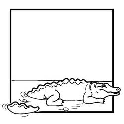 Coloring page: Crocodile (Animals) #4818 - Free Printable Coloring Pages