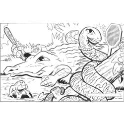 Coloring page: Crocodile (Animals) #4819 - Free Printable Coloring Pages