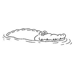 Coloring page: Crocodile (Animals) #4860 - Printable coloring pages