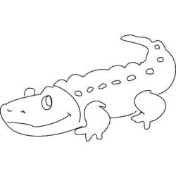 Coloring page: Crocodile (Animals) #4869 - Printable coloring pages