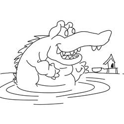 Coloring page: Crocodile (Animals) #4878 - Free Printable Coloring Pages