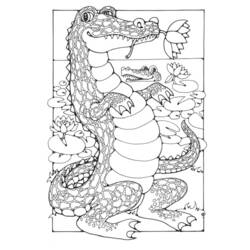 Coloring page: Crocodile (Animals) #4887 - Free Printable Coloring Pages