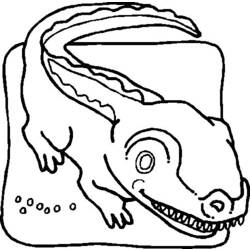 Coloring page: Crocodile (Animals) #4901 - Free Printable Coloring Pages