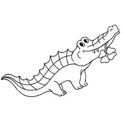 Coloring page: Crocodile (Animals) #4917 - Free Printable Coloring Pages
