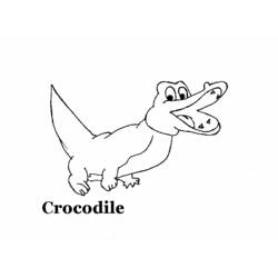 Coloring page: Crocodile (Animals) #4933 - Free Printable Coloring Pages