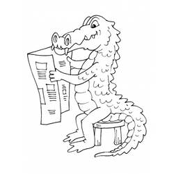 Coloring page: Crocodile (Animals) #4936 - Free Printable Coloring Pages
